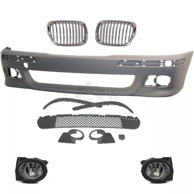 Stoßstange vorne+Nebel+Grill für BMW 5er E39 Bj. 95-03 Sport Optik