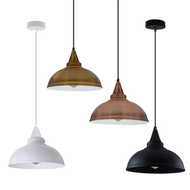 Vintage Industrial Ceiling Pendant Light Metal Shade Modern Hanging Retro Lights