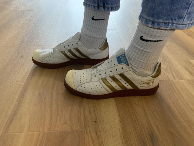 ADIDAS FOREST HILLS 72 Gold Stripe Trainers Size 8 RETRO 32.99 PicClick UK