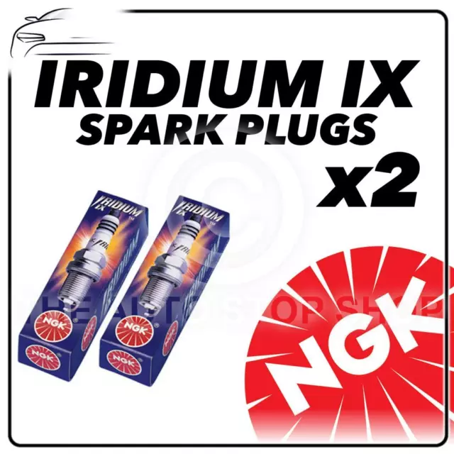 2x NGK SPARK PLUGS Part Number DR8EIX Stock No. 6681 Iridium IX New Genuine