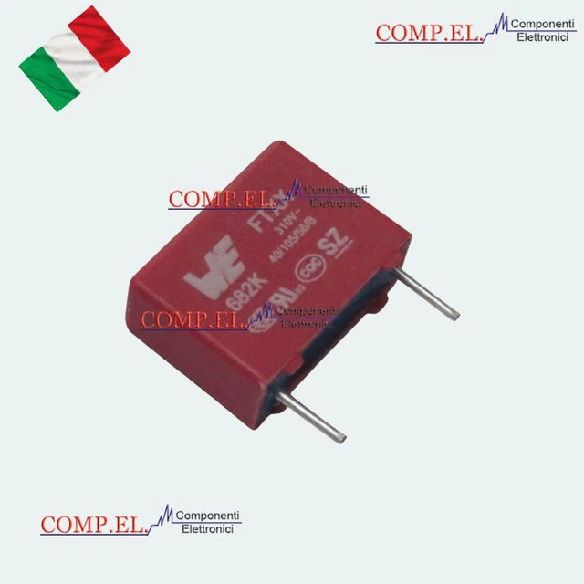 1 X Condensatore 2,2uF 275V Ac ISKRA KNB1560 MKP Class X2 Per Filtri Crossover E - Foto 4