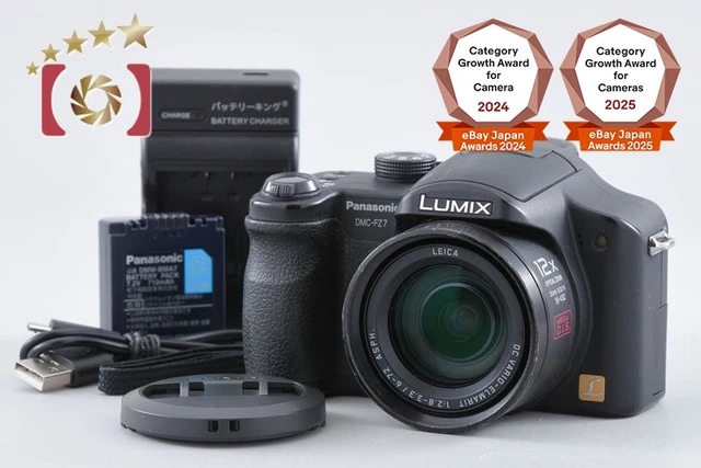 PANASONIC LUMIX DMC-FZ7 Black 6.0 MP Digital Camera from Japan