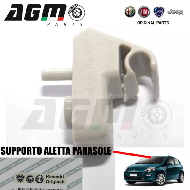 Supporto Gancio Attacco Aletta Parasole Oe 735411088 Originale Fiat Grande Punto