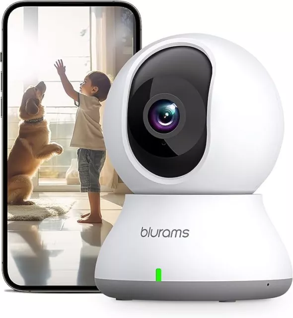 Blurams Videocamera Sorveglianza Rotazione A 360 Visione Notturna Tracciamento D