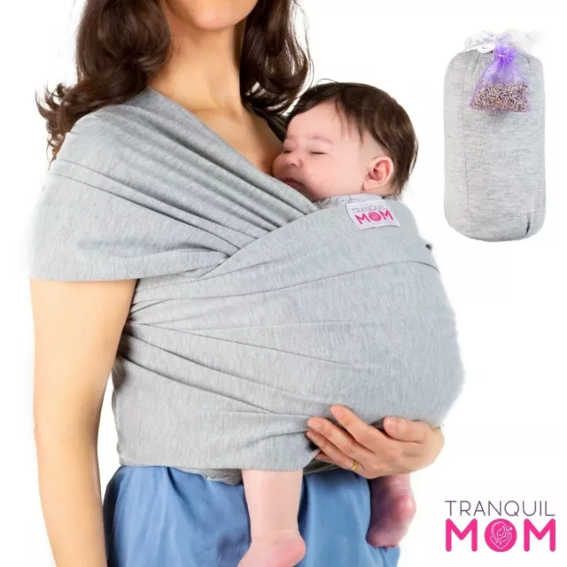 TranquilMom Fascia Porta Bebè, Bebè Baby Sling Wrap, portabebè, Marsupio Neonato