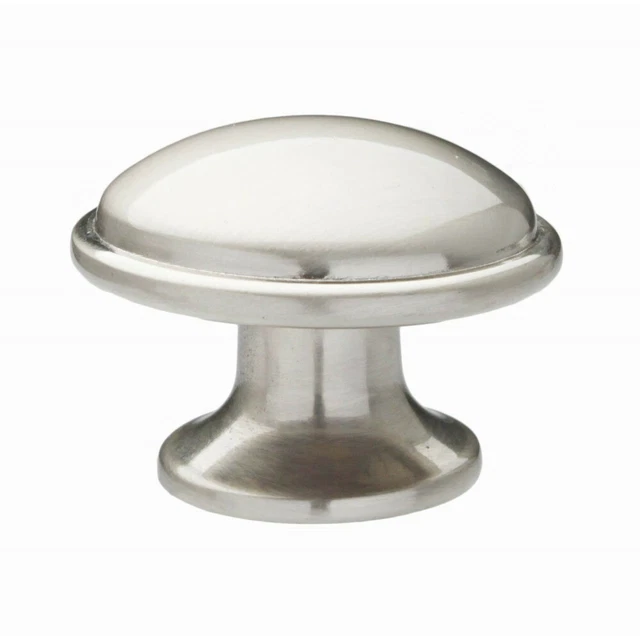 Modern Style Slightly Brushed Satin Nickel Kitchen Cabinet Knob- Value Pack of 6