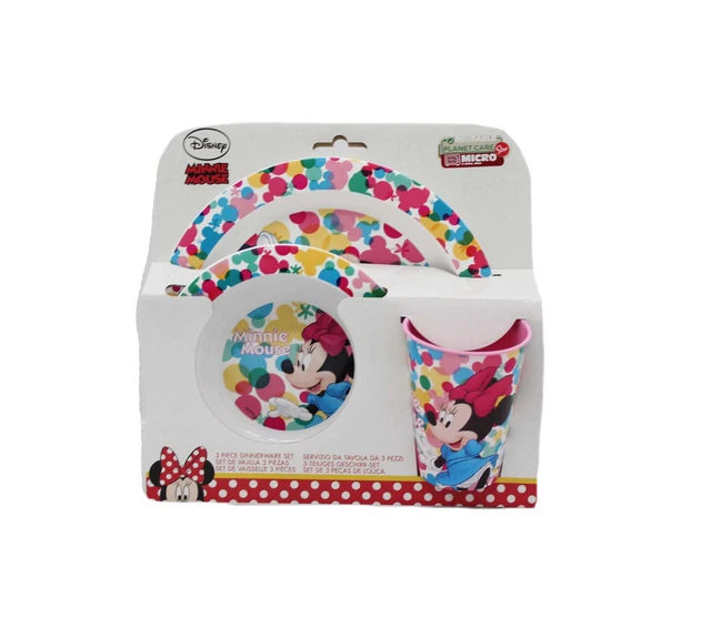 Service Première Bouillie Petite Fille Minnie Souris Disney 3pz Ngl 013