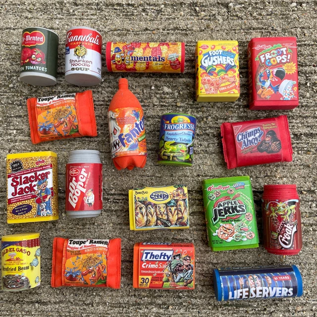 Topps 18 Wacky Packages Mini Tiny Erasers Series 1 & 2 Random