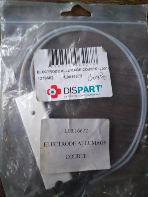 Électrode allumage courte 74,5 av câble co - GEMINOX : 87168166720 L0016672