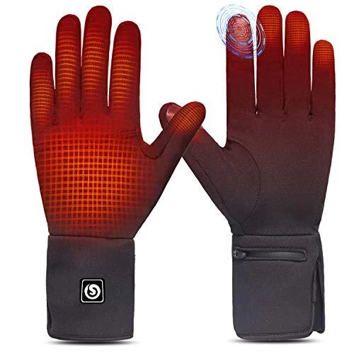 Heated Glove Liners for Men Women Rechargeable Battery Heated Gloves Winter W...