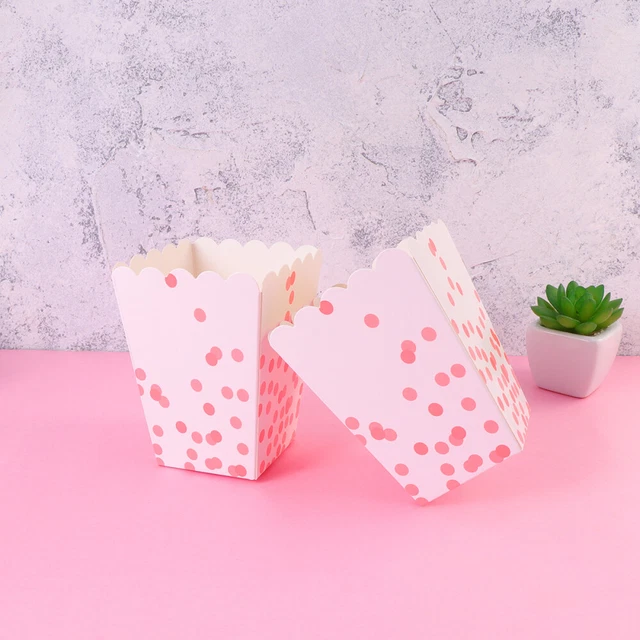 Set 24 pz contenitori di carta popcorn forniture compleanno matrimonio