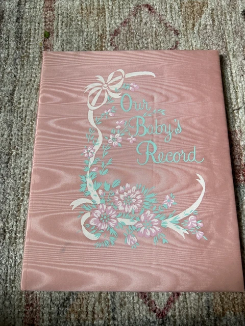Vintage Baby Record Book Unused 1977