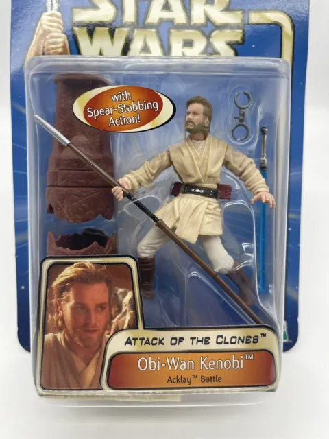 Star wars attack of the clones Obi Wan Kenobi acklay battle figure 2
