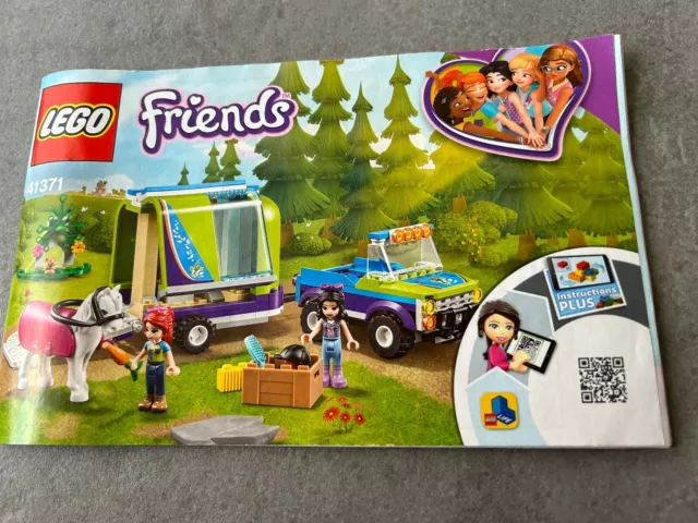 LEGO FRIENDS MIAS Horse Trailer 41371 complete with Instructions 15.00 PicClick UK