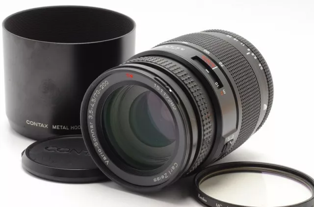 "N Mint" Contax Vario-Sonnar Carl Zeiss T* 70-200mm F/3.5-4.5 Lens N Mount 323B