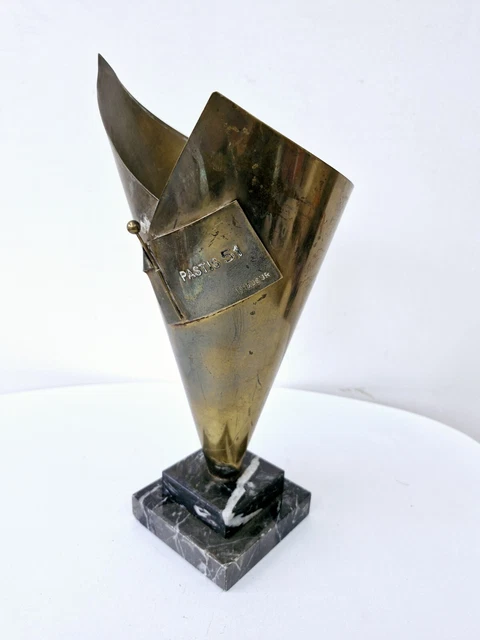ANCIEN TROPHÉE VINTAGE 33 cm - Coupe - vase - marbre noire