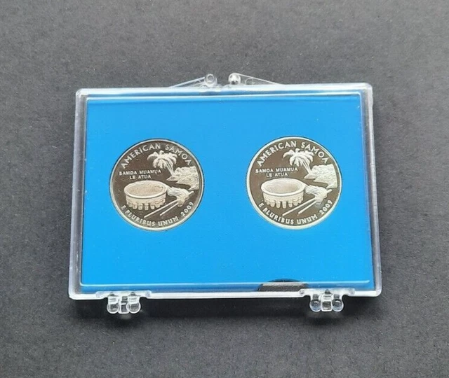 2009 S Territorial Silver & Proof  Quarter Set (American Samoa)