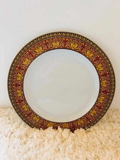 Rosenthal Versace Medusa Ikarus Teller Speiseteller 22 cm rot/gold