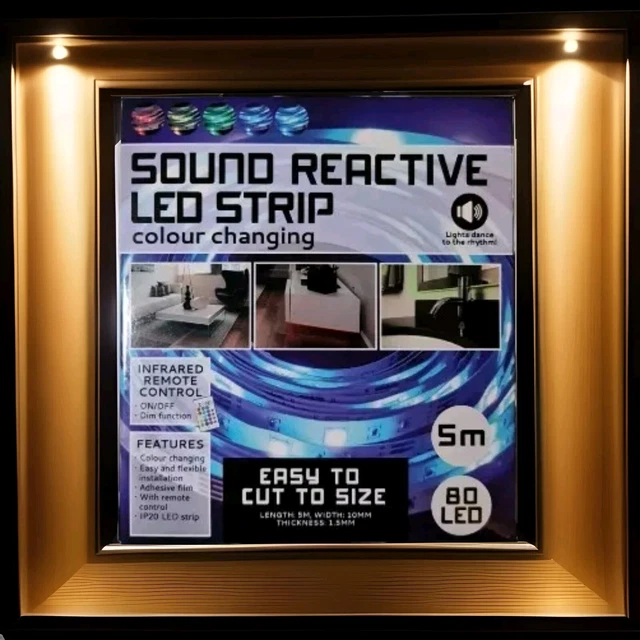 SOUND REACTIVE LED Strip 5m £4.99 - PicClick UK