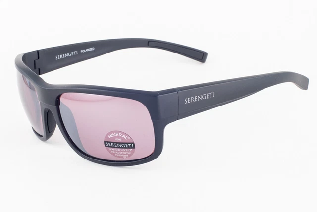 Serengeti BERGAMO Matte Black / Sedona Phd 2.0 Polarized Sunglasses 8810