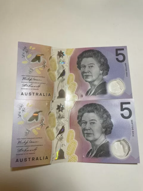 🔥Last  $5 21 EE Australian  Five Dollar Banknote for 2  - Uncirculate