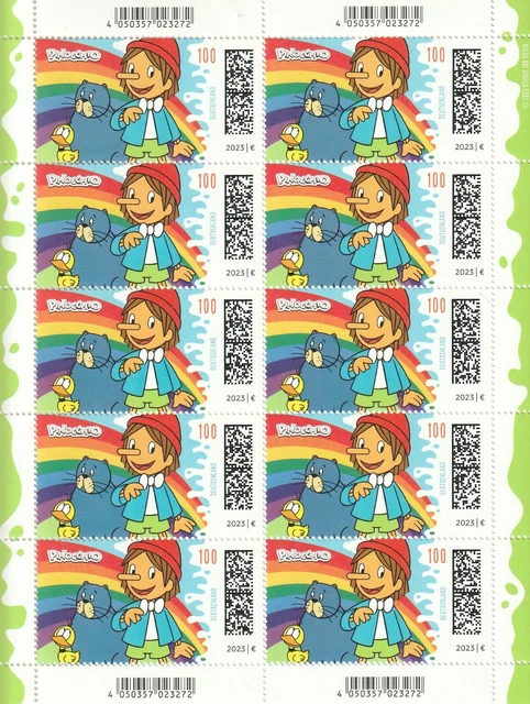 BUND 10er-Bogen Bund Mi. 3804 / 2023 Pinocchio