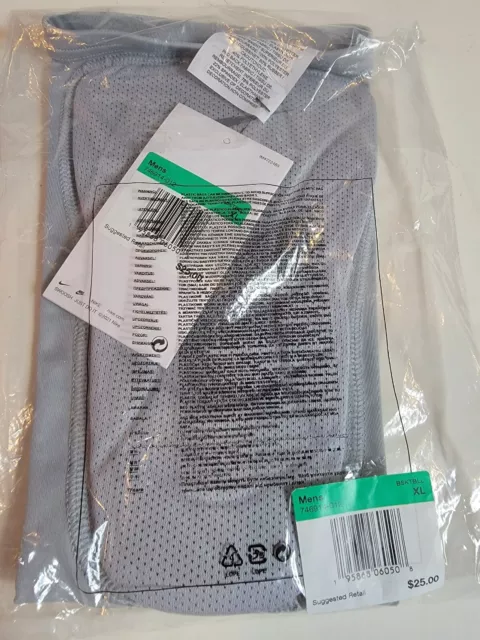 Nike Compression Arm Sleeve NWT New Basketball Light Gray XL