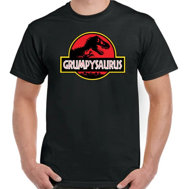 Grumpysaurus T-Shirt Hommes Drôle Fête des Pères Grumpy Old Homme Cadeau