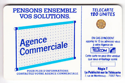 VARIETE TELECARTE LOGO . 120U Te20 SC5AN AE T7 V° N° IMP .7094 UT/TBE C.?€ 