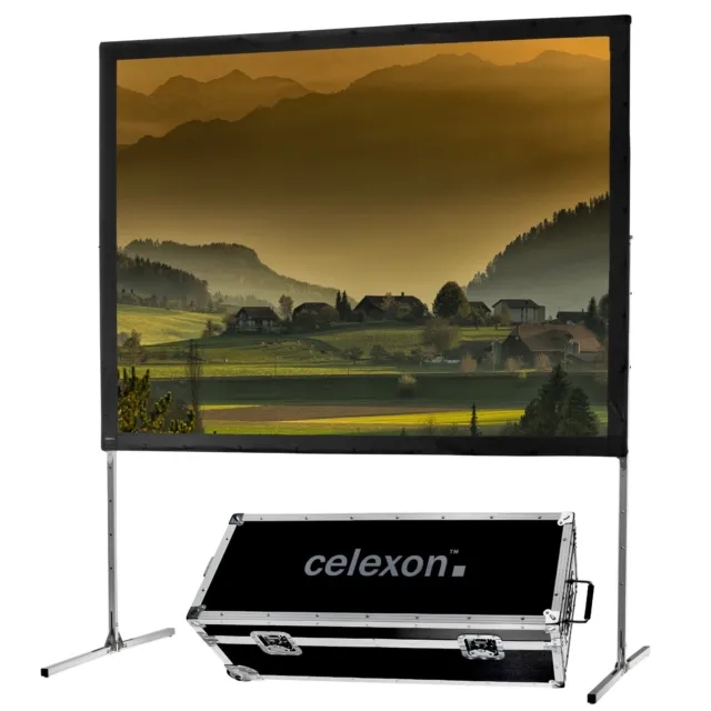 celexon mobile Faltrahmen-Leinwand Mobil Expert Rückprojektion 244x183cm 4:3