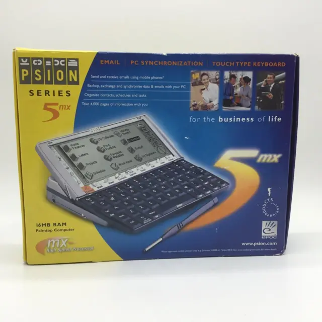 Psion Series 5MX Palmtop Computer PDA (1900-0142-01)