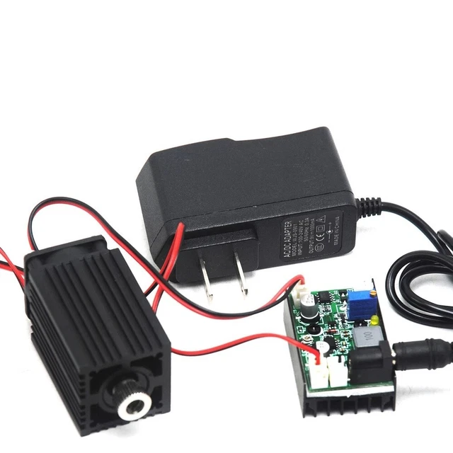 Infrared Dot L808nm 200mw aser Diode Module Focusable IR Lens TTL 12V Adapter
