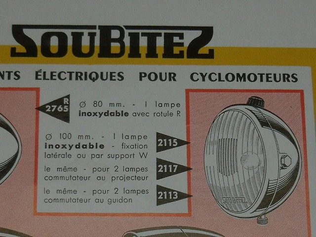 Support Vintage Pour Phare De Vélo Cibié Ou Soubitez - Ancien