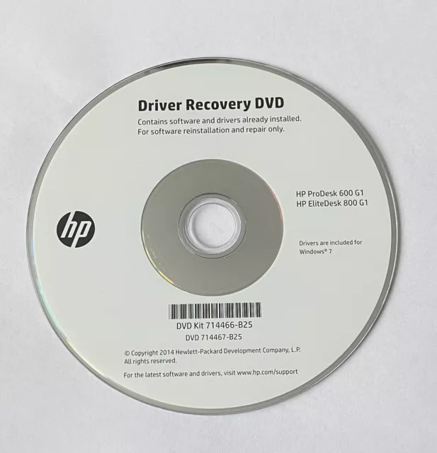 HP Driver Recovery DVD