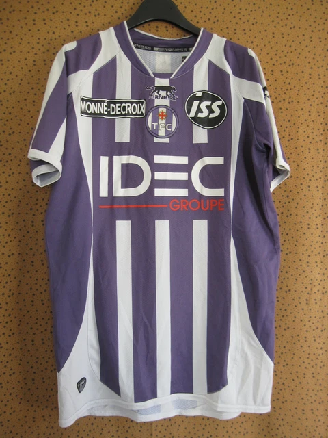 MAILLOT TOULOUSE FC Airness porté #17 Entrainement Vintage TFC football - L EUR 36,90 - FR
