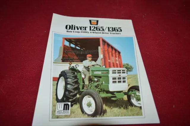 Oliver Tractor 1265 1365 Tractor Dealer's Brochure TBPA