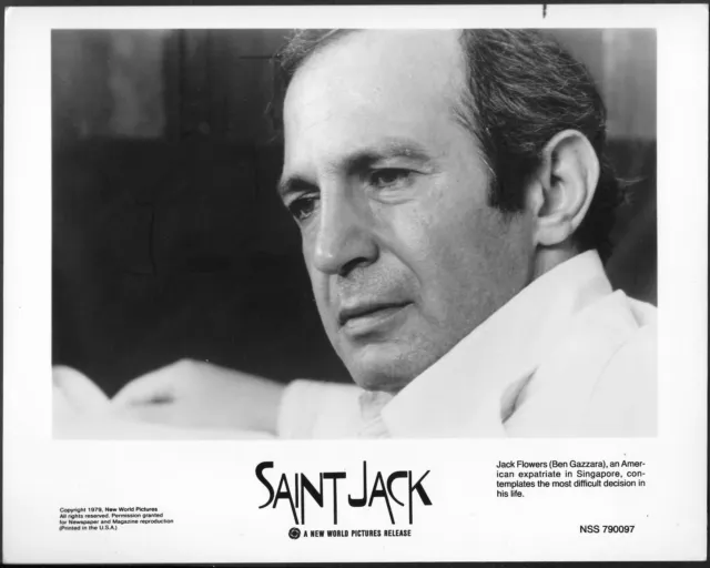 Ben Gazzara Saint Jack Original 1970s Promo Photo Run For Your Life Actor