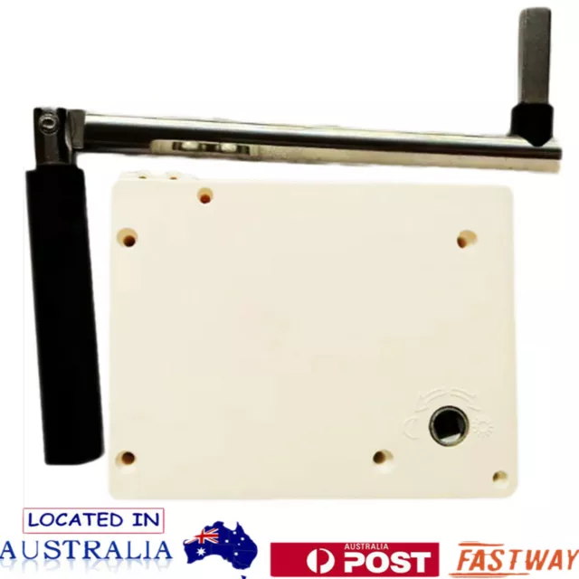Manual White Roller Shutter Control Winder Box With 5m strap and Handle AU