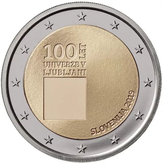 2 Euro SLOVENIA 2019 UNIVERSITÀ DI LUBIANA - 2 € commemorativo