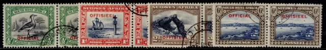 SOUTH WEST AFRICA GV SG O13-O16, 1931 OFFICIAL set, FINE USED. Cat £110.