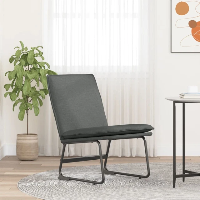 Loungesessel Dunkelgrau 52x75x76  Stoff Y5J6