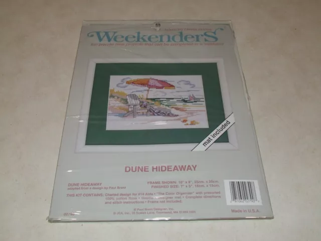 Weekenders Stitchery - Cross Stitch Kit - Dune Hideaway - New