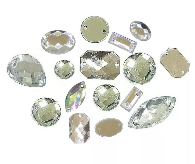 Kristall strassband, 2.0cm lang-1Yards selbstklebend Kristall
