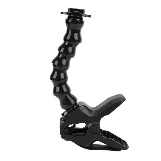 Action Camera Flexible Clamp Mount With Adjustable 8 Section Gooseneck Set A TOH