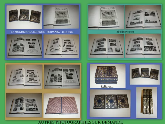 Le Monde Et La Science - Schwarz - 15.000 Photographies - Complet En 3 Volumes !