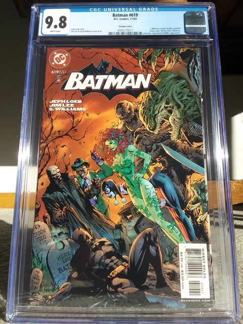 Batman #619 cgc 9.8 villains trifold variant Hush Jim Lee new case combined s&h