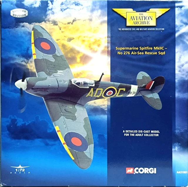 Oxford Diecast 1/72 Spitfire Mk.I – 92 Squadron 1940 (AC001) – Maquette Occasion