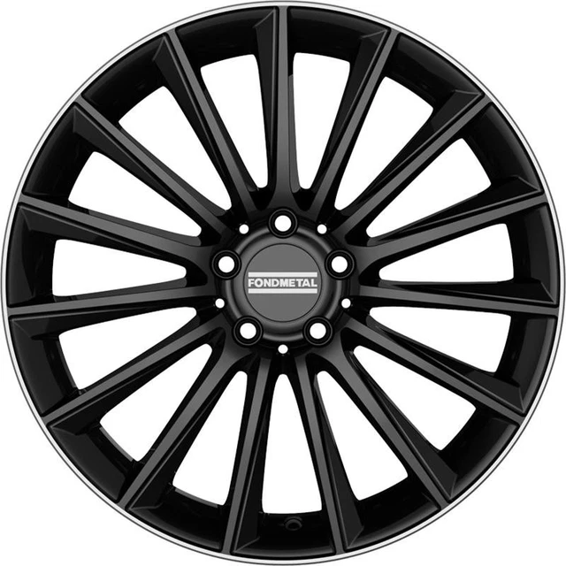 Jante Alu FONDMETAL BLUSTER 17 Pouces - 8.5J, ET37, 5x127, Alésage 71.6 - Noir Mat - Neuf Avec Garantie 2 Ans