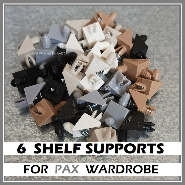 IKEA SHELF SUPPORT PINS PLUGS FIXINGS BRACKETS for KOMPLEMENT PAX