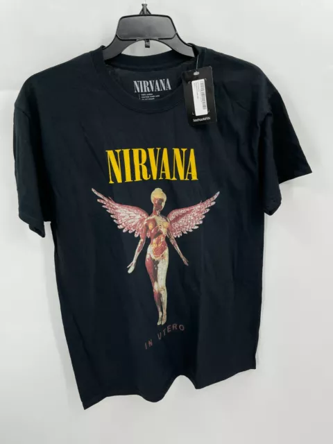 Nirvana Boohoo Man Mens Small Black Short Sleeve T-Shirt
